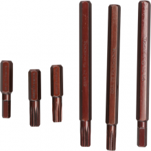 Ningbo Antuo Industrial toolking Co., Ltd. 1/4 65mm 1/4 110mm double  torx bits 3/8 75mm spline bits