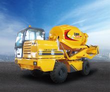 XCMG Manufacturer Mini Concrete Truck Mixer SLM4 mobile cement mixing machinery price