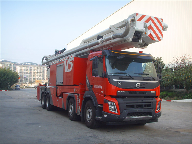 TRUCKS & FIRE ENGINE, Volvo FMX 500 8x4 62 m /Rosenbauer