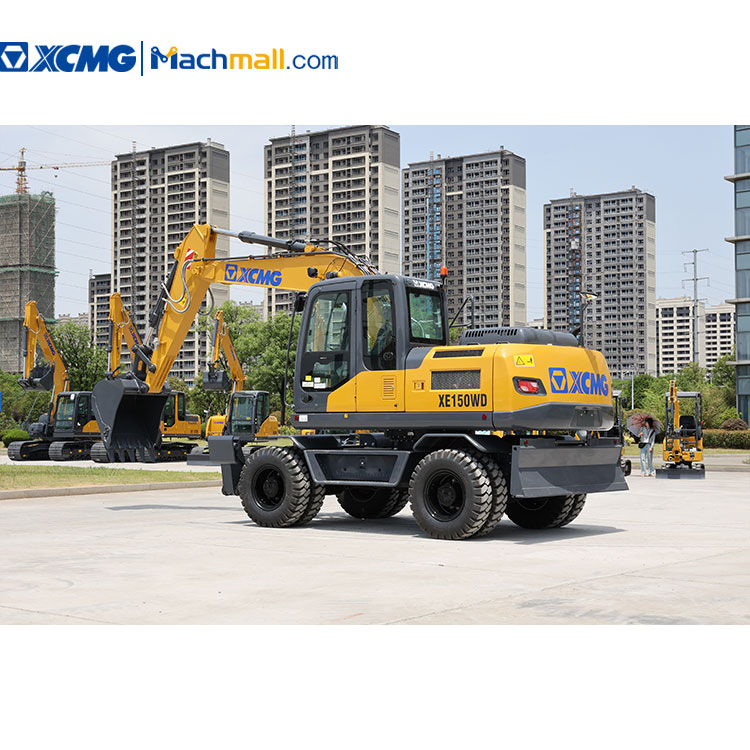 XCMG Official XE150WB Chinese Wheel Excavator 15 Ton Excavator For Sale