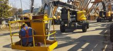 Used diesel articulated boom lift 2019 year XCMG GTBZ181 price