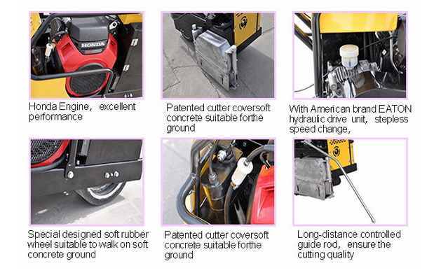 ROADWAY Wet and dry concrete cutting machine