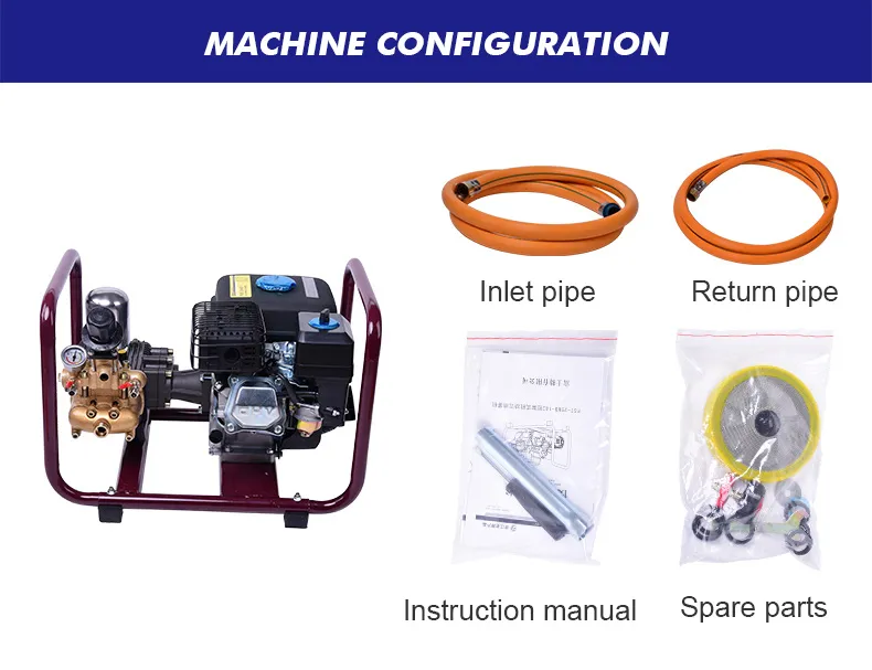 FST-25HD-1  garden machine  6.5HP gasonline engine 25H cast iron pump sprayer