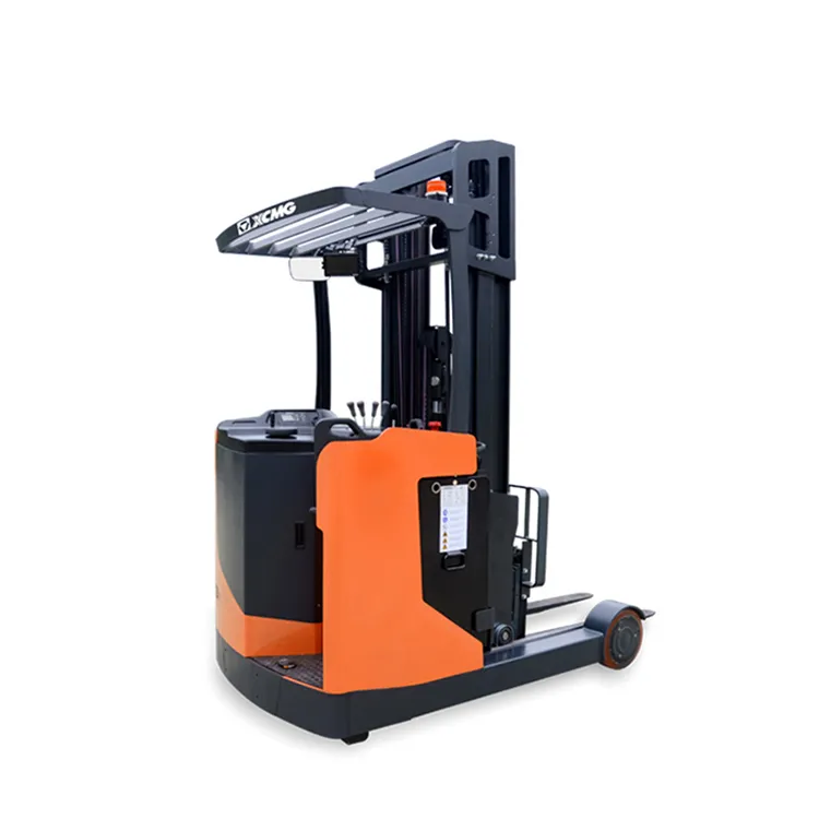 XCMG Hot Sale 1.5ton 2ton Semi Electric Straddle Stacker Forklift Double Deep Reach Truck 18 Meter