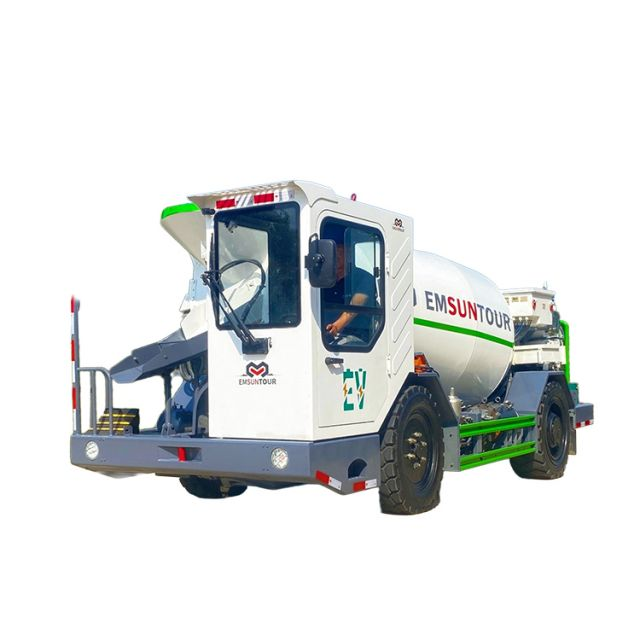 EMSUNTOUR Electric 4 Cbm Underground Coal Mine Concrete Mixer Truck WL4BJ