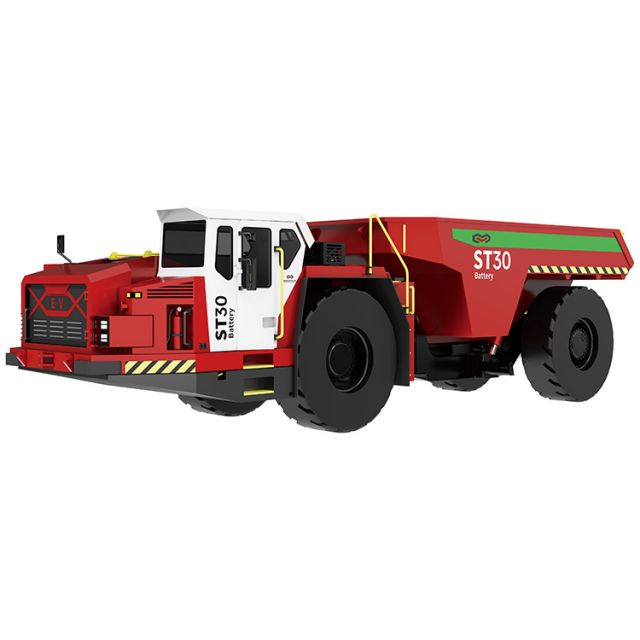 EMSUNTOUR Battery Electric 30 Ton Underground Mining Dump Truck ST30B