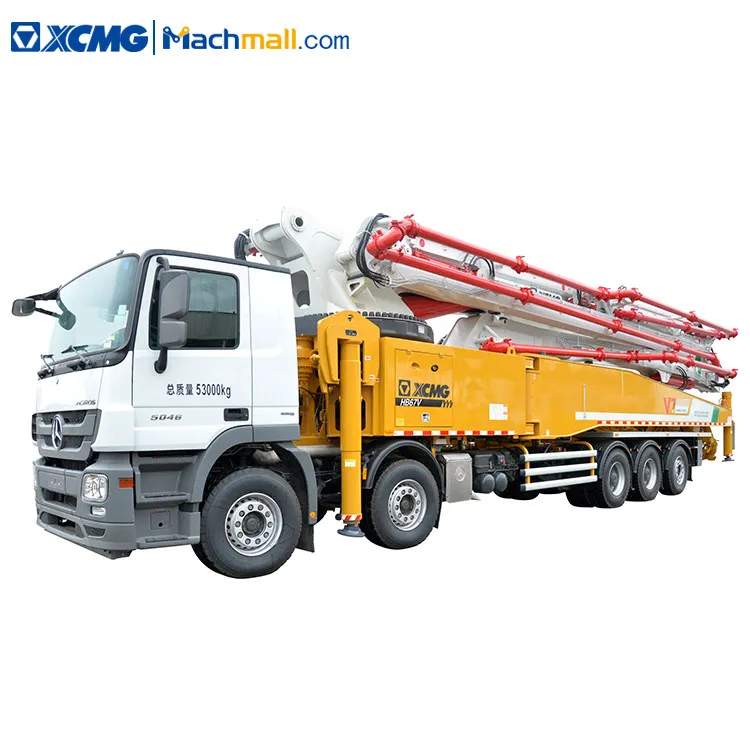 XCMG cement concrete pumps truck with Benz chassis HB67V price