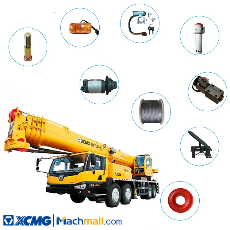 Consumable Spare Parts List of XCMG QY70K-I Truck crane