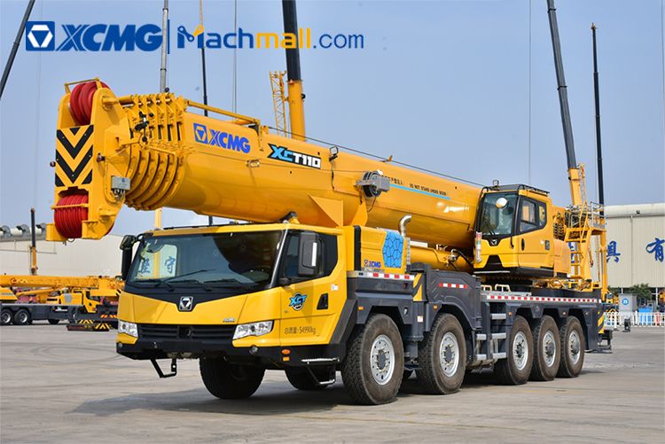 110 ton XCMG telescopic boom truck crane XCT110 for sale, MACHMALL