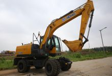 XCMG Official XE150W Semi-Autonomous Wheeled Excavator for sale