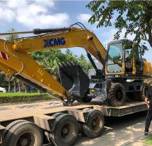 XCMG Official XE150W Semi-Autonomous Wheeled Excavator for sale