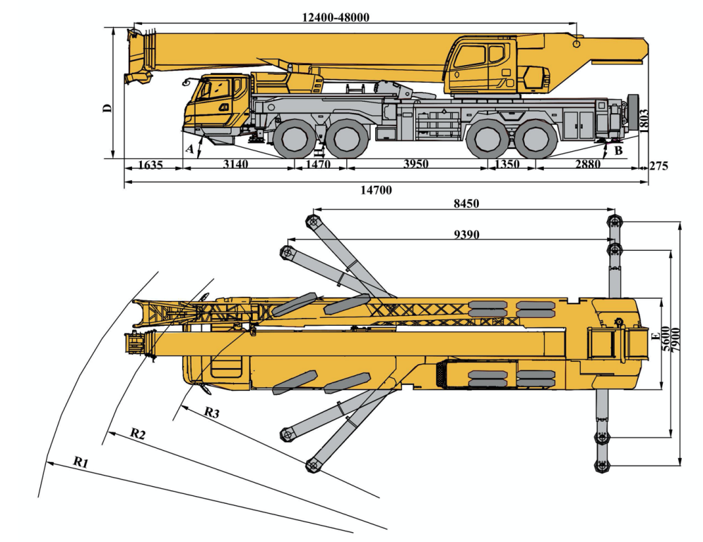 XCMG Official XCT75 Truck Crane for sale