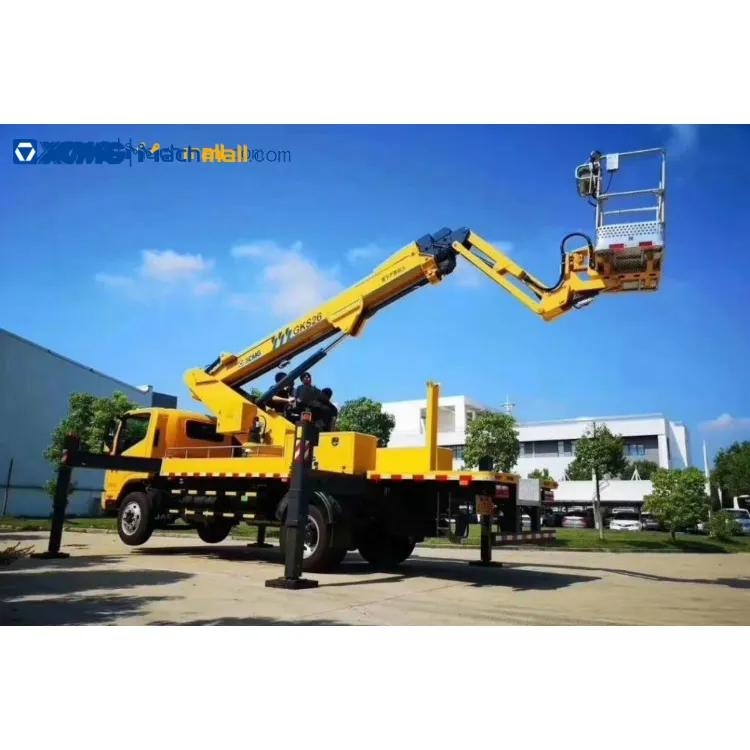 XCMG 25m rated load 300kg truck mounted boom lift for sale