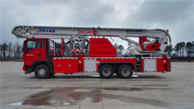 XCMG 34m small fire truck DG34M2 China multifunction aerial platform ...