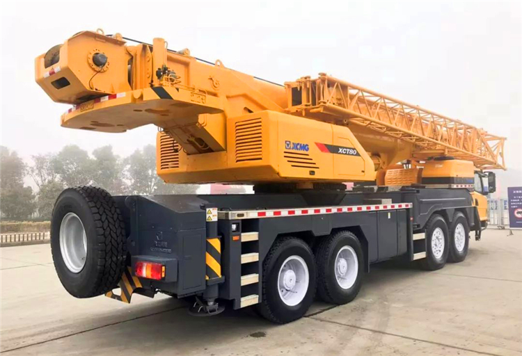 XCMG Official 80 ton boom crane XCT80 China telescopic boom truck cranes for sale