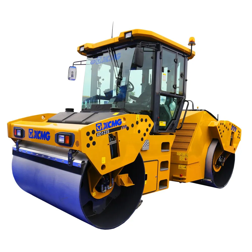 XCMG Official XD123 double drum vibratory road roller 12 ton compactor machine price