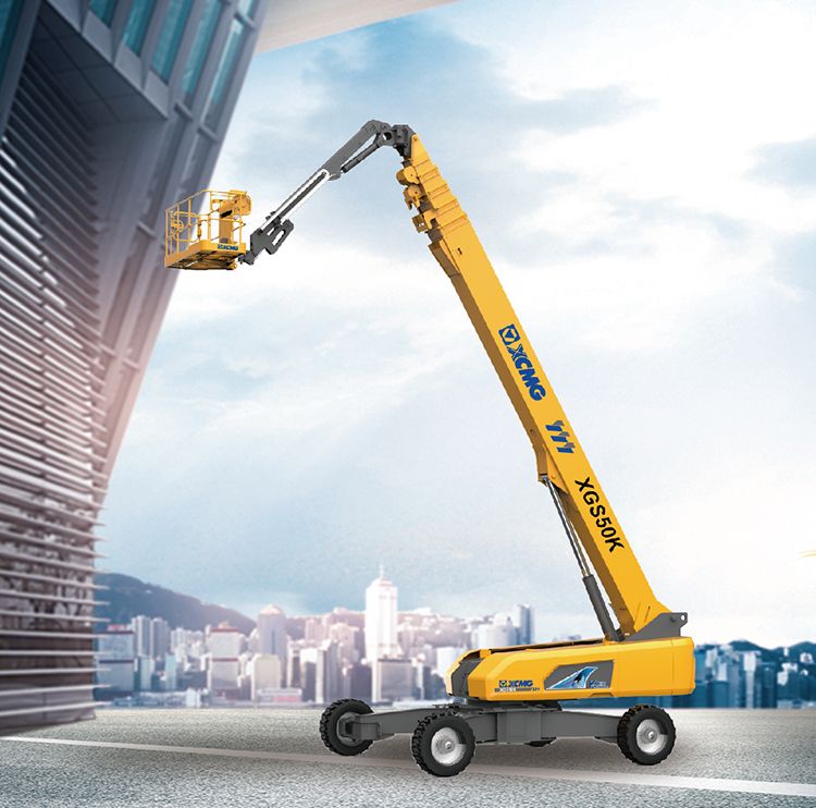 XCMG new telescopic boom lift XGS50K China 50m mobile hydraulic ...