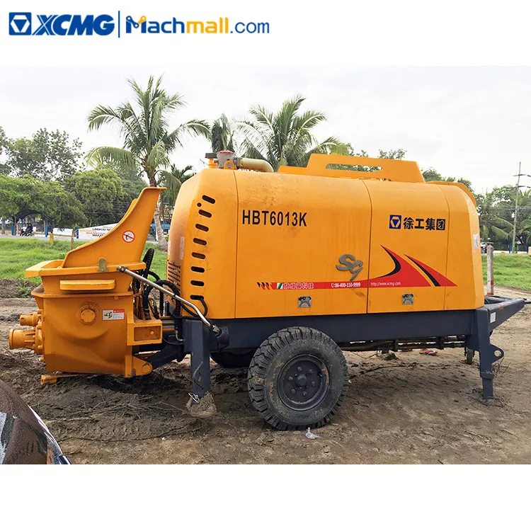 XCMG Official concrete pump trailer HBT6013K 40M3/H Productivity price