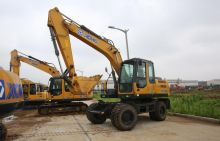 XCMG Official XE150W Semi-Autonomous Wheeled Excavator for sale