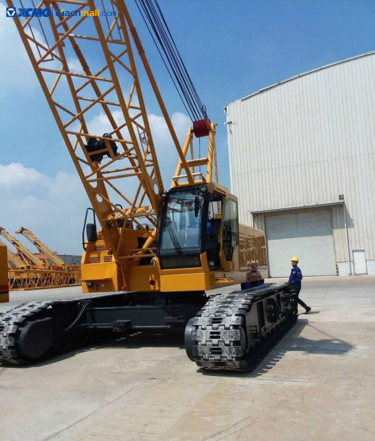 XCMG crawler mobile cranes 50 ton machine for construction price, MACHMALL