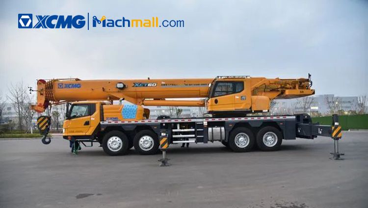 XCMG XCT60L5 5 jib 60 ton hydraulic truck cranes for sale, MACHMALL