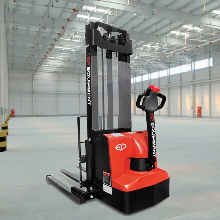 EP electric stacker 1.2 ton 3m lift height straddle stacker use for warehouse price