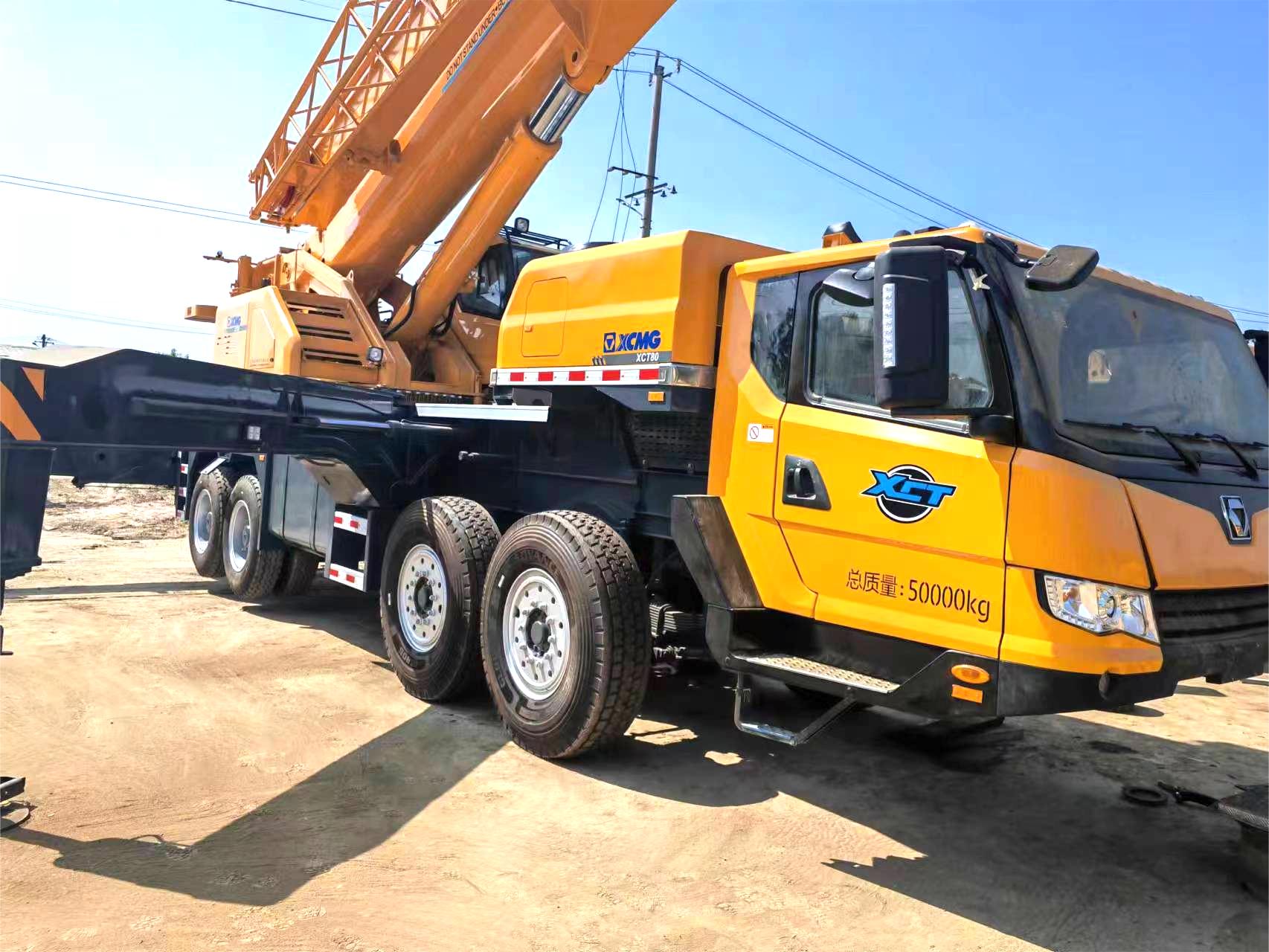 XCMG Official Manufacturer XCT80 hydraulic 80 ton used crane for sale