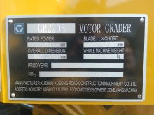 XCMG Second Hand GR2205 Road Construction Machinery Motor Grader Price for Sale