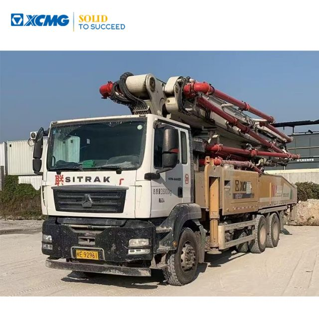 XCMG Official Used Concrete Pump Machine HB52V Truck Concrete Pump with Shandeka chassis in Stock