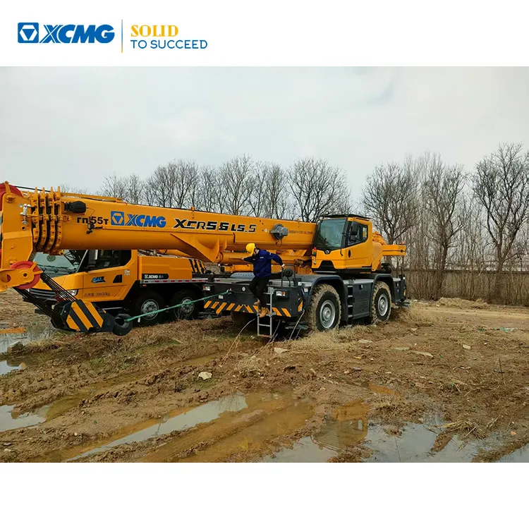 XCMG Official 2023 Year 55 Ton Second Hand Rough Terrain Crane XCR55 Hot Sale