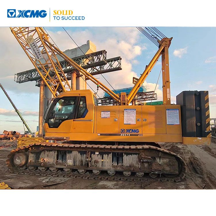 XCMG Second Hand Lifting Crane XGC75 Used Crawler Crane Price