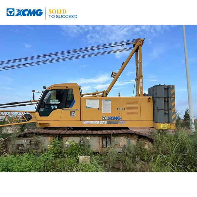 XCMG Official 75 Ton Second Hand Construction Crane XGC75 Mobile Mini Crawler Crane Price