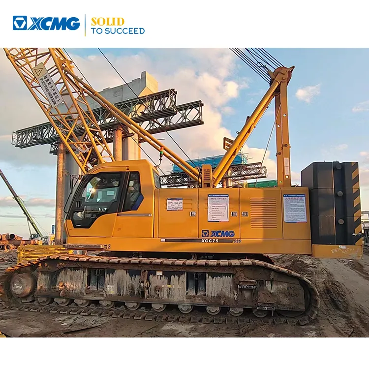 XCMG Factory 2021 Year High Efficiency Second Hand Hydraulic Crawler Crane XGC75 Price