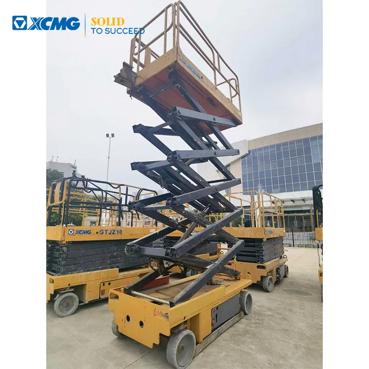 XCMG Official 10m Used Automatic electric scissor lift GTJZ1012 Aerial Work Platform Price