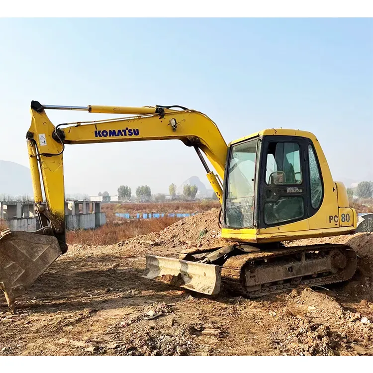 Komatsu used mini excavator  pc60-7 small crawler digger excavator machine for sale