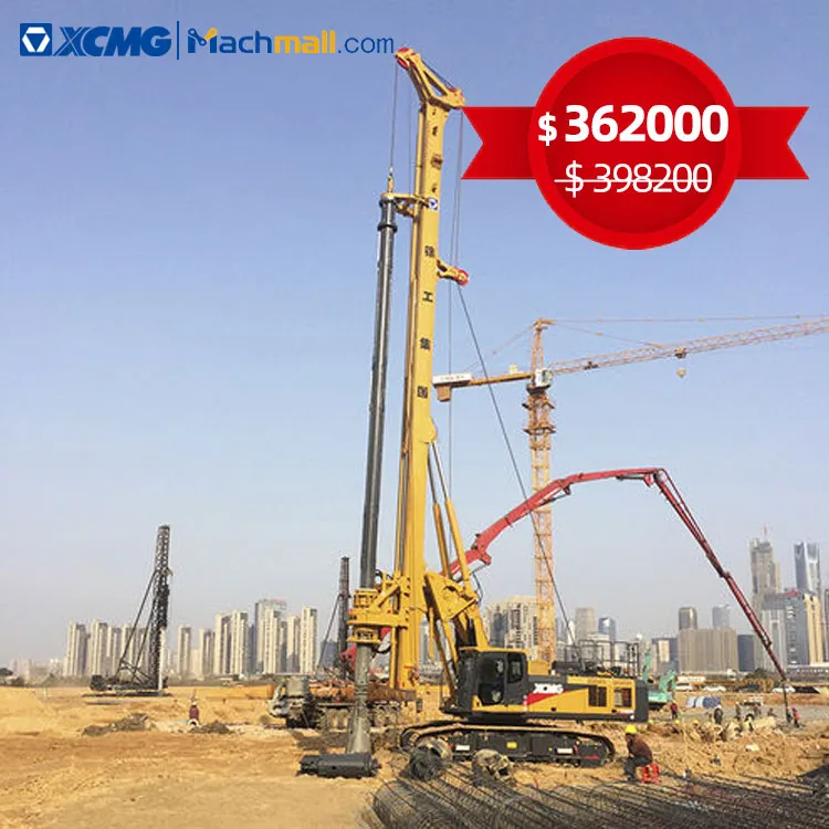 XCMG Used Hydraulic Piling Driver XR280D 88m Depth China Rotary Drilling Rig Price for sale