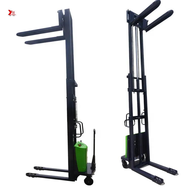 Semi electric stacker YANCHA 1 ton 2 ton 1.5 ton forklift for sale