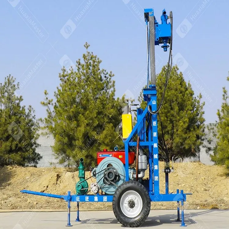 SJCY Diesel engine hydraulic water well drilling rig